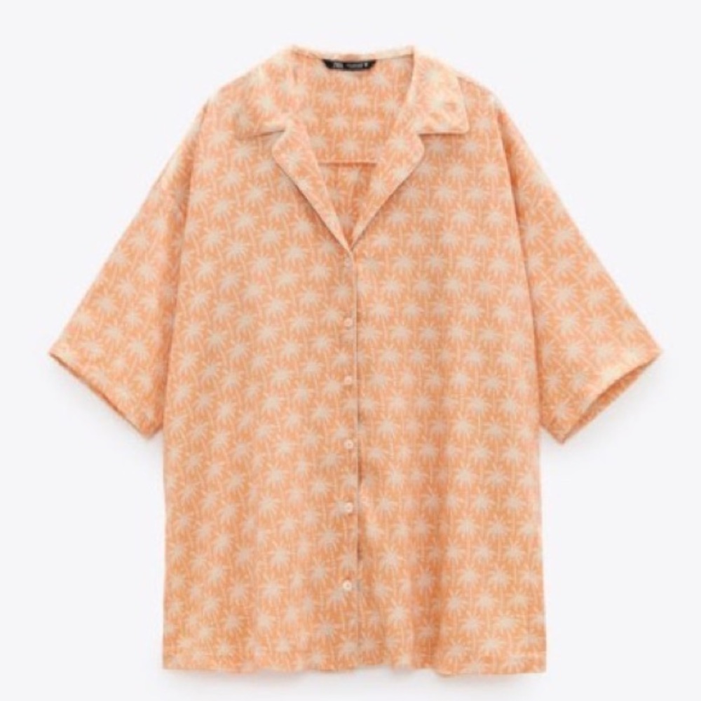 Zara printed pajama top